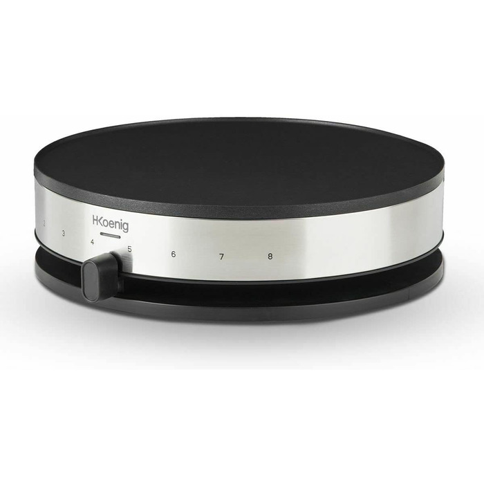 Прилад для крепу H.Koenig KREP29, 33 см, антипригарне покриття, 1300 Вт, чорний одинарний