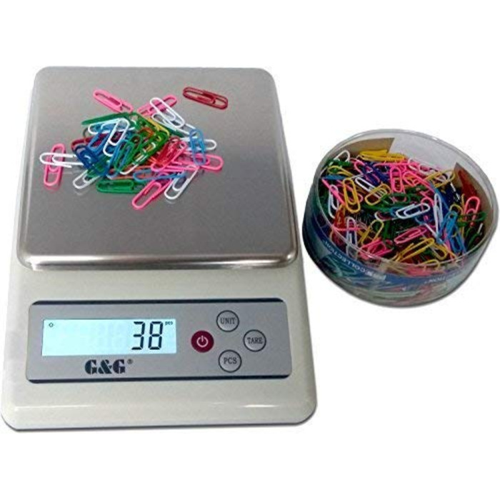 Кухонні ваги, 6 кг / 0,1 г, регульоване автоматичне вимкнення, дрібна шкала Цифрові ваги, з мережевим адаптером та батарейками K F