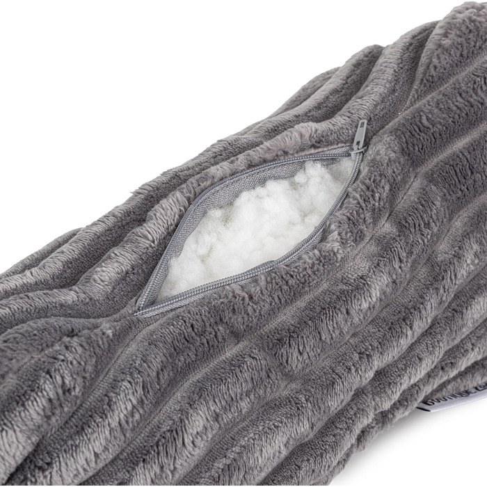 Домашній текстиль H&F Подушки, подушки для голови, подушки для читання, кісточки для читання, подушки для шиї, валики для шиї, кістяні подушки, дорожні подушки, що праються, для ліжка, дивана Колір сіра штучна замша 1 сіра штучна замша