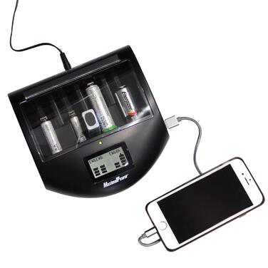 Зарядний пристрій максимальної потужності для 8 батарей (Ni-MH/Ni-CD, AA/AAA, 8 шт. ) FC999 Mark II