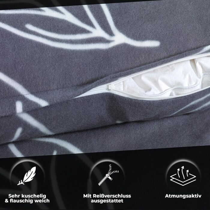 Тепла зимова постільна білизна з мікрофібри флісу 135x200 155x220 200x200, Розмір 135 x 200 см, Дизайн - Мотив Дизайн 2 135 x 200 см Дизайн 2