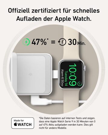 Зарядна станція Anker MagGo 3-в-1, сертифікована Qi2 бездротова зарядна підставка 15 Вт, сумісна з MagSafe, зарядний пристрій для