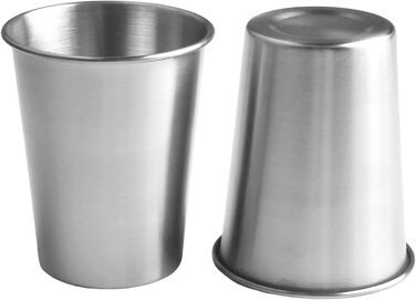 Стаканчик для води з нержавіючої сталі, 350 мл, міцна конструкція з нержавіючої сталі 304, штабельований дизайн для кемпінгу, вечірок та використання на свіжому повітрі