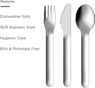 Кишеньковий набір столових приборів ZOKU у тримачі Coca Cola