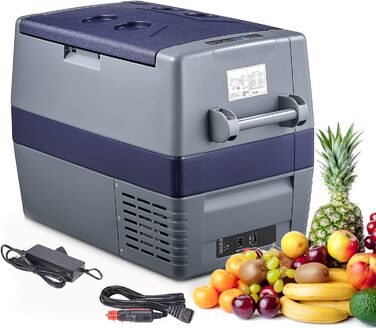 Компресорна холодильна камера, портативний холодильник 60 літрів, портативна холодильна камера 12В (від -20 до 10), знімні дверцят