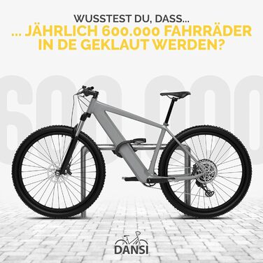 Замок для велосипеда Panzerschloss Надійний захист від крадіжки з 2 ключами Велосипедний замок, замок для байку, велосипедні замки, замки для електровелосипедів 18 x 850 мм