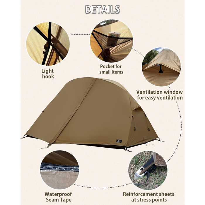 Намет-рюкзак MC TOMOUNT, надлегкий нейлоновий, для 1-2 осіб