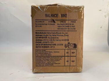 Дитячий велосипед-балансир URMYWO від 1 року, іграшка-балансир для дитини 10-24 місяців, перший велосипед без педалей з 4 колесами