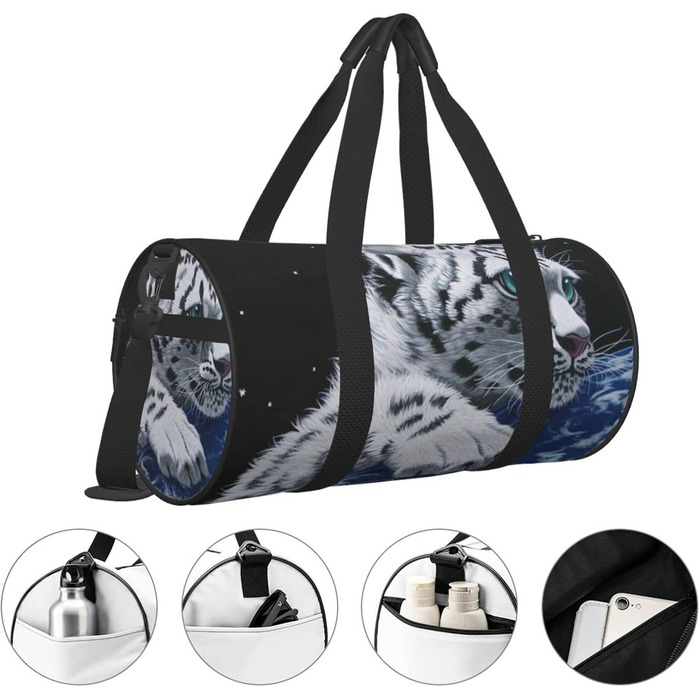 Дорожня сумка Маленький тигр у космосі, спортивна сумка для чоловіків та жінок, сумка-мішок, спортивна дорожня сумка
