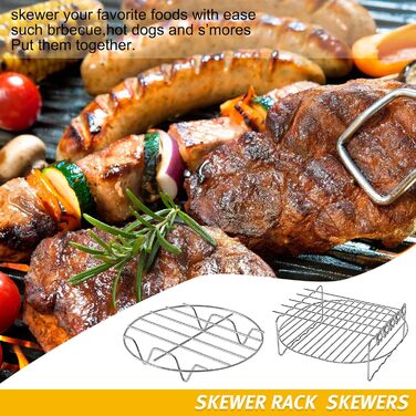 Аксесуари для фритюрниці 5.5 л квадратні, аксесуари для фритюрниці 5.5 літрів XXL Посуд Форма аксесуарів підходить для фритюрниці COSORI Ninja CECOTEC INNSKY Philips 5.5 л 6 л 6.2 л. Чорний С3