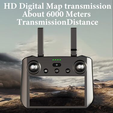 Дрон Teeggi KF104 MAX2 з камерою 4K для дорослих, пульт дистанційного керування з екраном, відстань керування 6 км, 3-осьовий підв