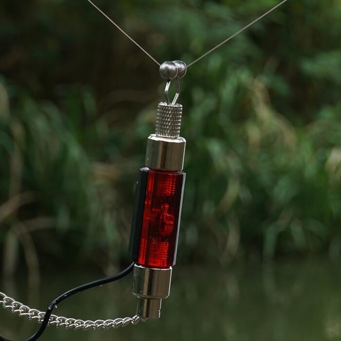 Індикатор клювання та світлодіодний комплект свінгерів, сині світлодіодні індикатори сигналізації про риболовлю, синій та червоний