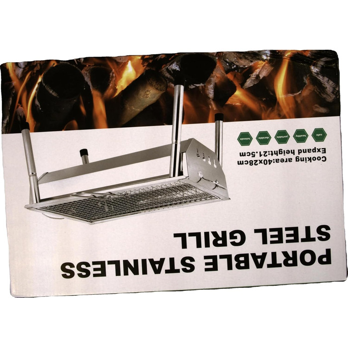 Гриль для пікніка з нержавіючої сталі вугільний гриль невеликий гриль портативний кемпінговий гриль знімний гриль-барбекю для вечі