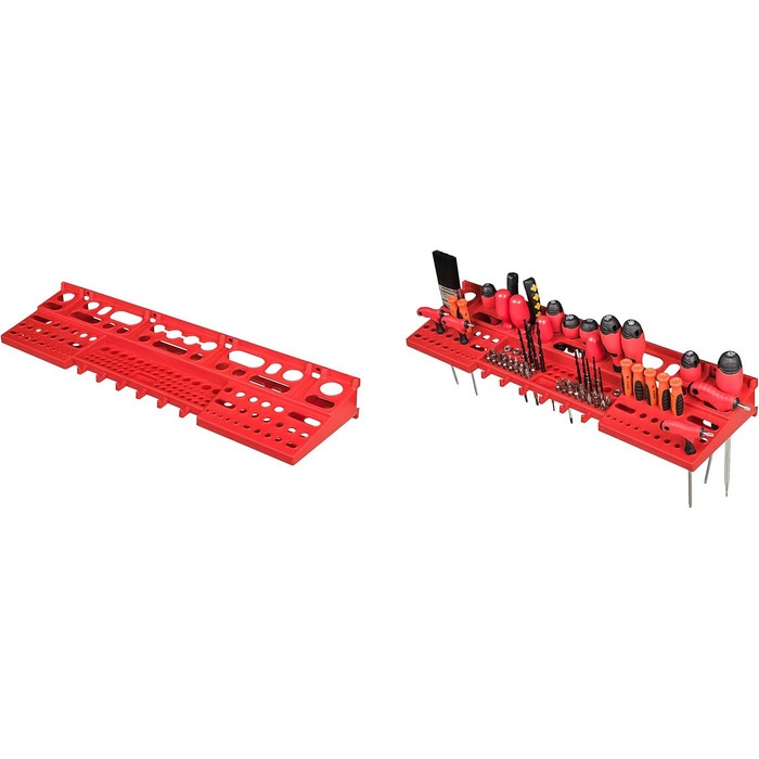 Мм - Набір з 58 тримачів для інструментів з перфорованою настінною системою зберігання Warkzeuglochwand Настінна полиця Workshop Shelf Mix111, 1152 x 780