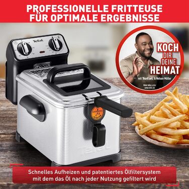 Л Преміум фритюрниця 2300 Вт Напівпрофесійна фритюрниця з олією Система Clean-Oil-System теплоізольована термостат таймер нержавію