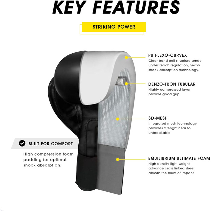 Боксерські рукавички Adidas Speed 6 oz, чорно-білі