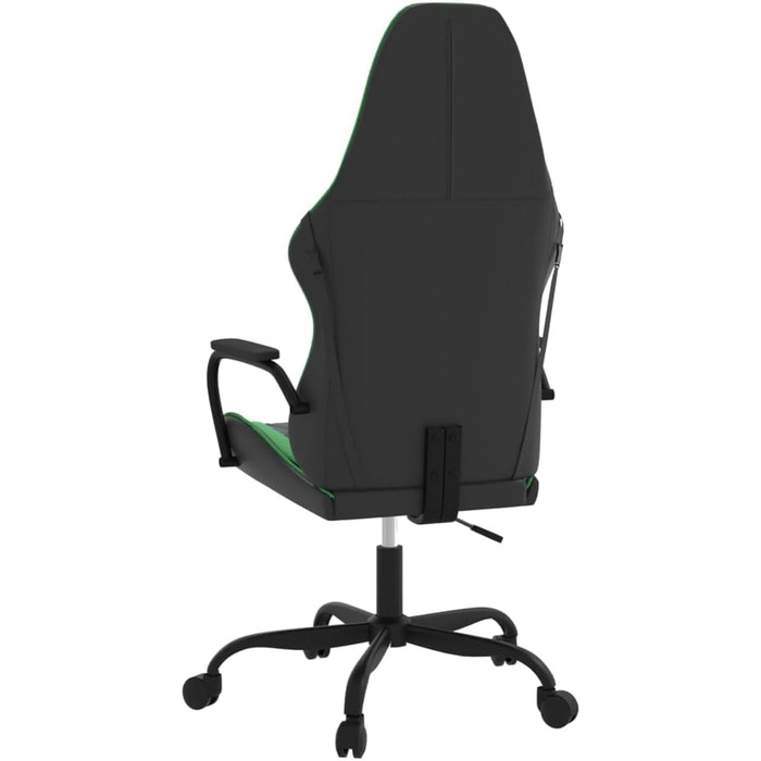 Ігрове крісло INLIFE чорно-зелене зі штучної шкіри, Меблі, Крісла, Ігрові крісла, Зелене, 14,9 кг, 3143778