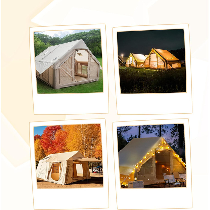 Надувний сімейний намет на 2, 4, 6, 8 осіб з підключенням до плити, зимовий, 4-сезонний, водонепроникний, з повітряним насосом, 4-6 осіб