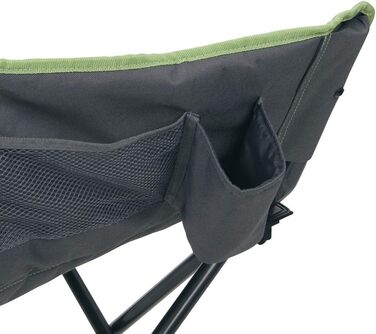 Крісло для кемпінгу 10T Jace Beechnut XXL Складаний стілець до 130 кг Стілець з підсклянником бічною кишенею