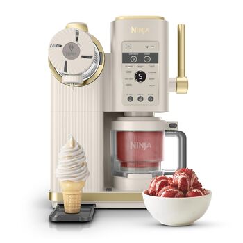 Морозивоnica Ninja CREAMi Scoop & Swirl, 13 функцій, колір Stone Gold