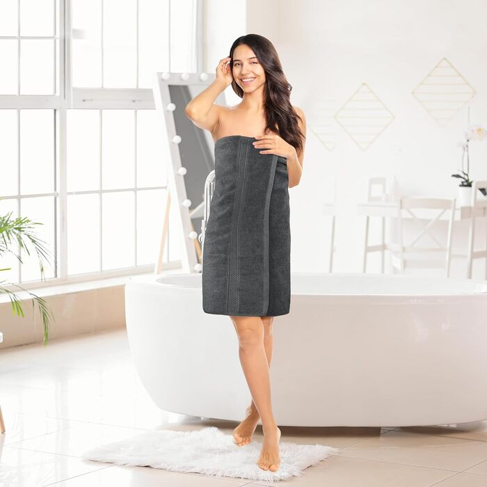 Набір рушників з 4-х рушників преміум-класу 100 бавовняні рушники кільцевого прядіння 69 х 137 см, дуже поглинаючі, м'які на дотик