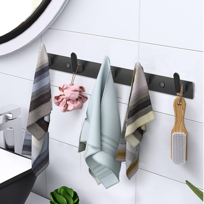 Гачки для пальто гачок рейки настінні, 2 шт. и 5 гачків гачки для пальто настінні вішалки алюмінієві, сучасні настінні гачки для к