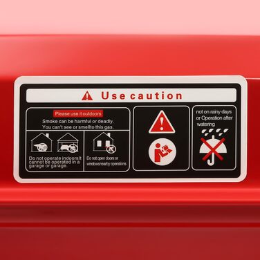 Тактний аварійний генератор, 7,5 к.с., бензиновий двигун, автоматичне відключення при низькому рівні оливи, підходить для сільського господарства тощо., 4-