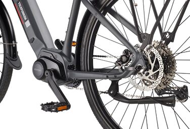 Електричний велосипед TELEFUNKEN E-Bike для чоловіків та жінок Міський педальний велосипед позашляховика з двигуном середнього розташування та літій-іонним акумулятором 720 Втгод Перемикач швидкостей Гідравлічні дискові гальма Світлодіодне освітлення Коле