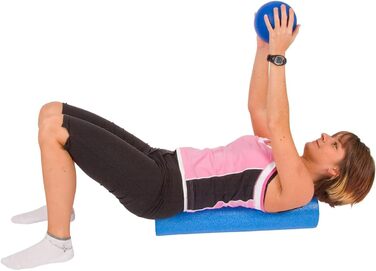 Ролики для пілатесу NMC сині 90x15 см, пілатес, йога, гімнастичні, фітнес, пінопластові, зручні