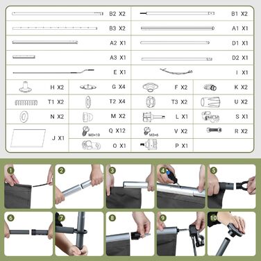 Вертикальний тент із затискачами для зовнішнього використання, 150 x 305 см Вертикальний тент з ручним приводом, свердління не потрібне Екран для балкону та вітрозахисний екран для саду та патіо, бежевий, 150 x 305 см