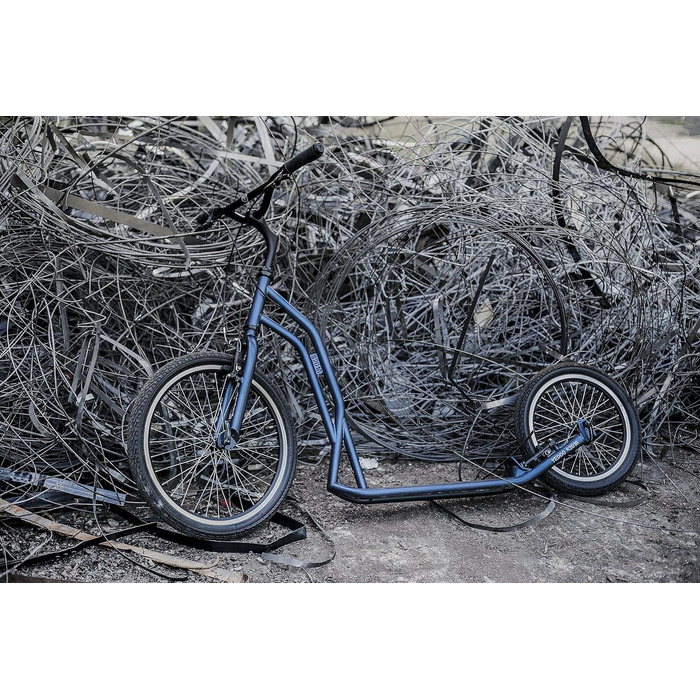 Самокат Yedoo S2016 - до 150 кг, самокат з пневматичними шинами 20/16 - для дорослих, самокат з регульованим кермом, самокат для с