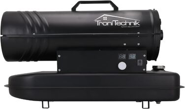 Дизельний обігрівач Tronitechnik, дизельний генератор гарячого повітря потужністю 20 кВт, будівельний обігрівач з баком на 19 л, цифровий дисплей температури, захист від перегріву