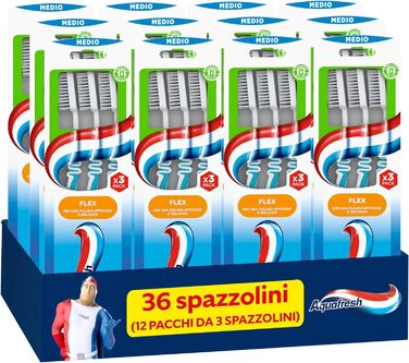 Зубна щітка Aquafresh Interdental Tris упаковка 12 x 58 гр