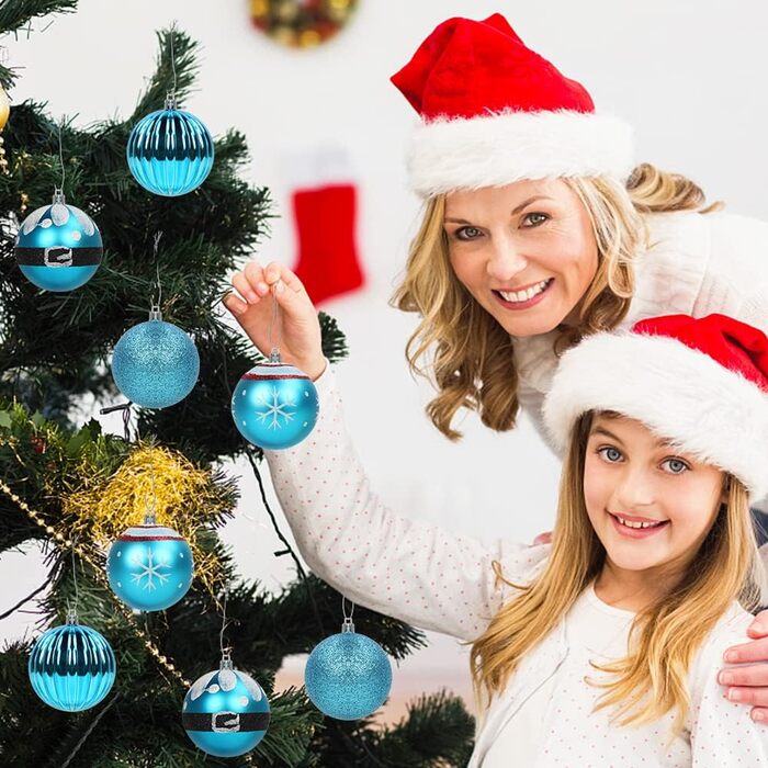 Набір різдвяних кульок 16 предметів сині Bluelves