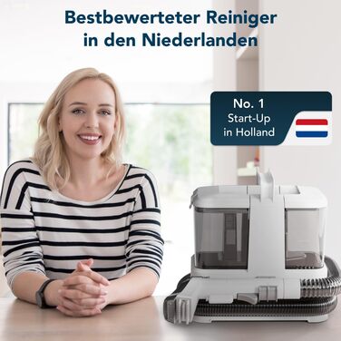 Засіб для чищення мяких меблів та пилосос для вологого прибирання Компактний засіб для чищення килимів та текстилю Засіб для чищення килимів, мяких меблів, автомобільних сидінь та диванів