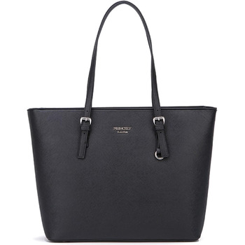 Стильна жіноча сумочка - Простора сумка на блискавці з внутрішніми відділеннями M Black