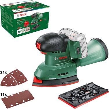 Акумуляторна шліфувальна машина Bosch UniversalSander 18V-10 (без акумулятора 18-вольтова система для саморобної обробки деревини