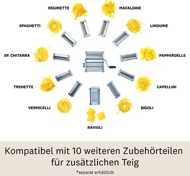 Набір макаронних виробів Marcato PastaSet, легована сталь, срібло, 20 x 20.7 x 15.5 см одинарний