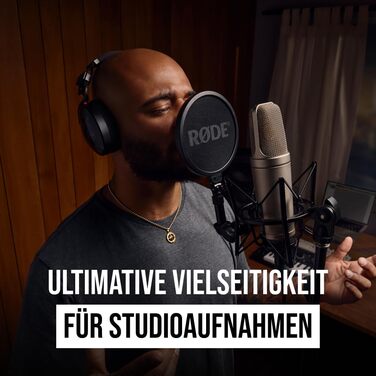 �DE NT2-A Універсальний конденсаторний мікрофон з великою діафрагмою зі змінною полярністю, попереднім ослабленням і фільтром висо