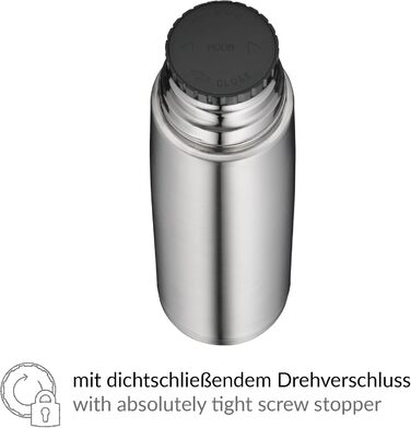 Л, термопляшка з нержавіючої сталі з чашкою для пиття, повністю герметична з кришкою, що закручується, зберігає напої гарячими, не залишає відбитків пальців, довговічна, можна мити в посудомийній машині, без BPA, 1000 мл, 1.0