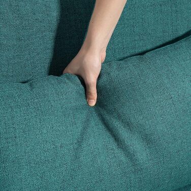 Диван-ліжко HOMCOM, 3-місний диван з функцією ліжка, 2 подушки, м&39який диван з регульованим підлокітником, лляний вигляд, для вітальні, спальні, 170 x 83 x 80 см, зелений