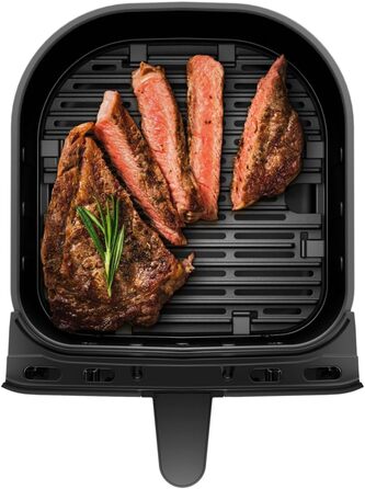 Мультикнопкова фритюрниця WMF, фритюрниця, 1550 Вт, 0,8 кг для 4-6 осіб, здорове смаження, зневоднення, гриль, фритюрниця з 8 програмами, фритюрниця 4,2 л, чорна