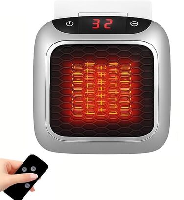 Міні-керамічний електричний обігрівач WellHeater, електричний обігрівач із розеткою