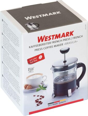 Кавоварка Westmark Френч-Прес, 500 мл, Бразиліа, без BPA, нержавіюча сталь, 24702260 кавоварка 500 мл