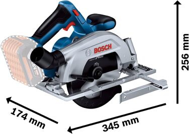 Акумуляторна дискова пила Bosch Professional 18V System GKS 18V 57-2 (пиляльний диск 165 мм, глибина різання 57 мм, без акумулятор