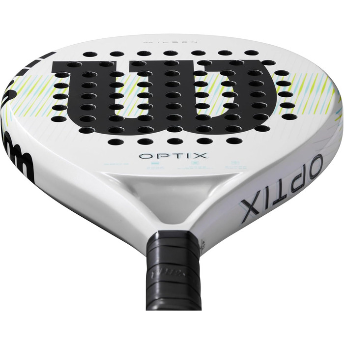 Ракетка для паделя Wilson Optix V1 – біла, серія Unisex, розмір 4-1/4" (2)