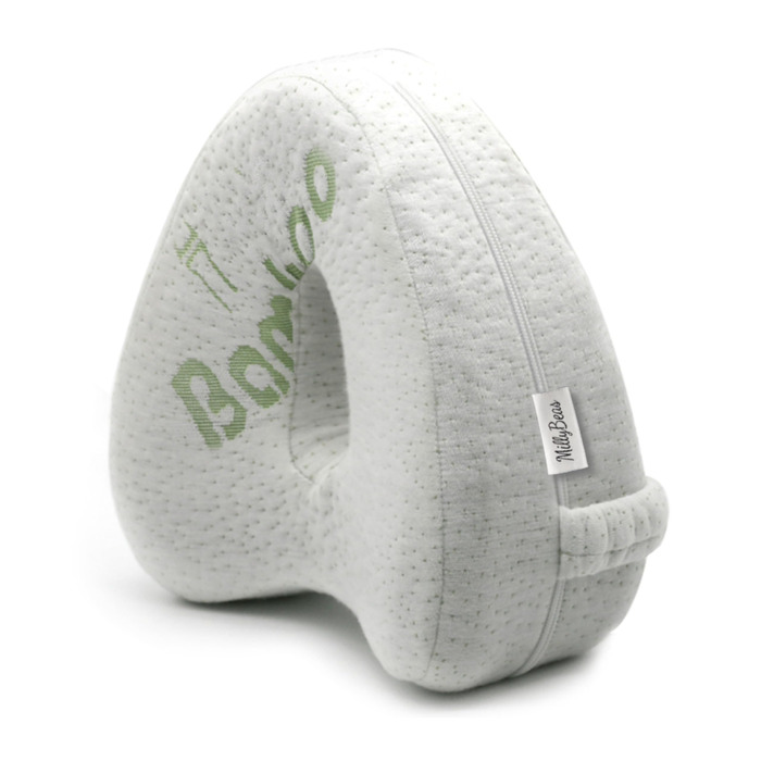 Подушка для коліна MillyBeas для сну на боці - ортопедична подушка для ніг з піни з ефектом пам&39яті, розроблена лікарями, зі знімним бамбуковим чохлом для полегшення болю в спині/стегнах/суглобах та сідничному нерві
