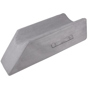 Подушка для підняття ніг, губчаста подушка для підняття ніг, подушка для підтримки ніг, полегшує біль у спині та ногах, сприяє кровообігу, можна прати, сірий колір