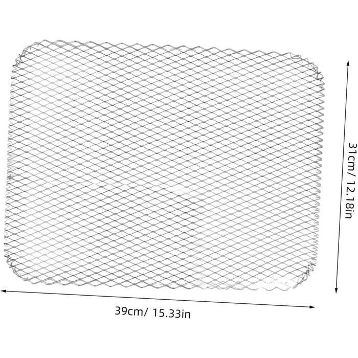 Портативний алюмінієвий захисний гриль для барбекю - Одноразова решітка для барбекю на вугіллі та приготування їжі на відкритому повітрі - Ідеально підходить для барбекю та кемпінгу вдома - Міцний та простий у використанні