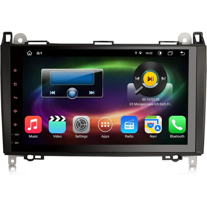 Автомобільний радіоприймач Erisin 9-дюймовий 8-ядерний 4 ГБ 64 ГБ Android 14 з Bluetooth та GPS-навігацією для Mercedes A-класу W169 B-класу W245 Sprinter Viano W639 Vito VW Crafter CarPlay Android Auto DSP DAB WiFi RDS FM SWC